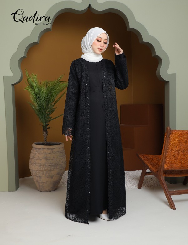 QADIRA ABAYA (BLACK) 825#