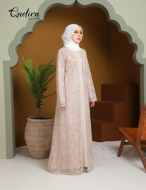 QADIRA ABAYA (NUDE) 825#