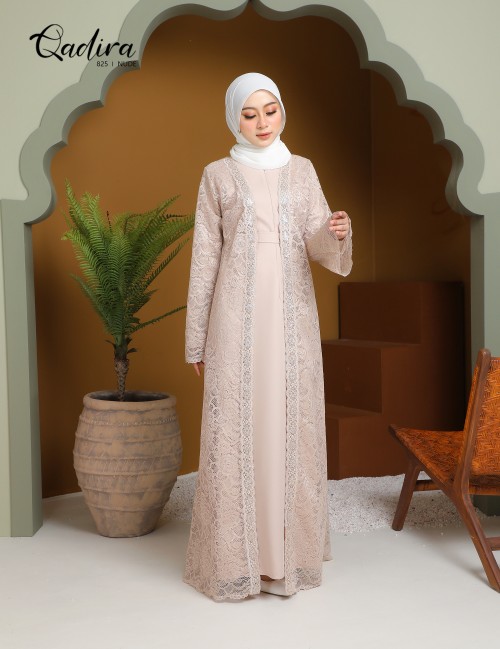 QADIRA ABAYA (NUDE) 825#