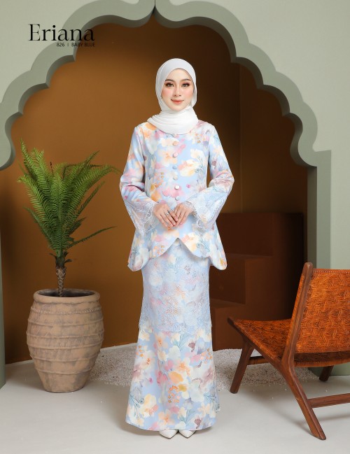 ERIANA KURUNG MODERN (BABY BLUE) 826#