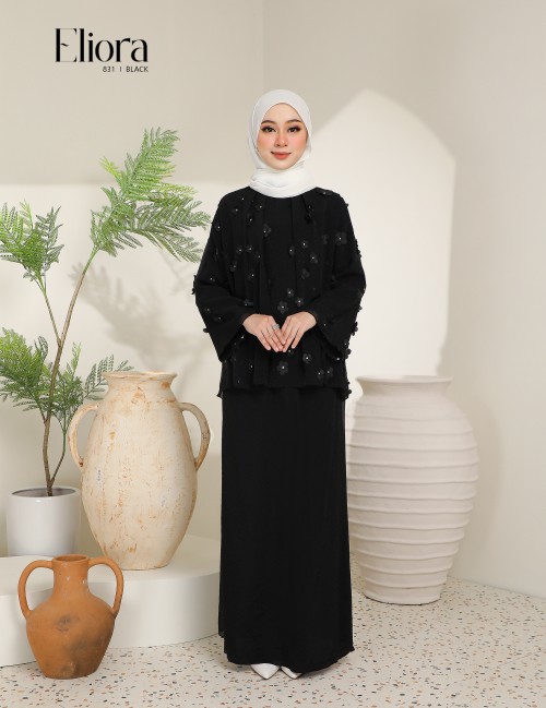 ELIORA KURUNG MODERN (BLACK) 831