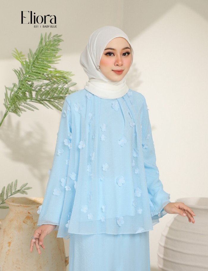 ELIORA KURUNG MODERN (BABY BLUE) 831