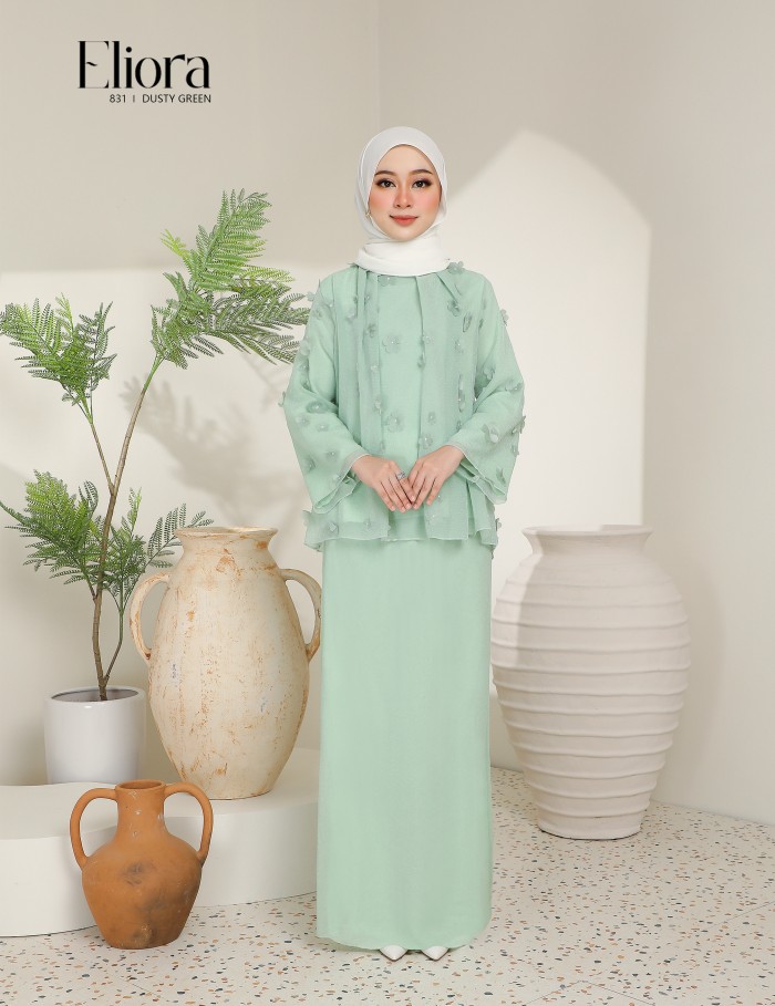 ELIORA KURUNG MODERN (DUSTY GREEN) 831