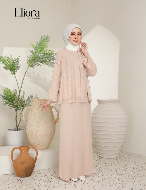 ELIORA KURUNG MODERN (KHAKI) 831