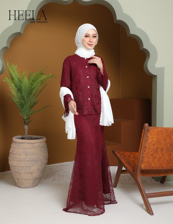 HEELA KURUNG MODERN (MAROON) 824