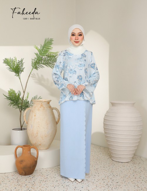 FAHEEDA KURUNG MODERN (BABY BLUE) 1269