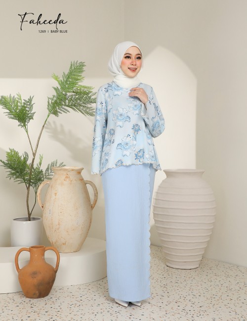 FAHEEDA KURUNG MODERN (BABY BLUE) 1269