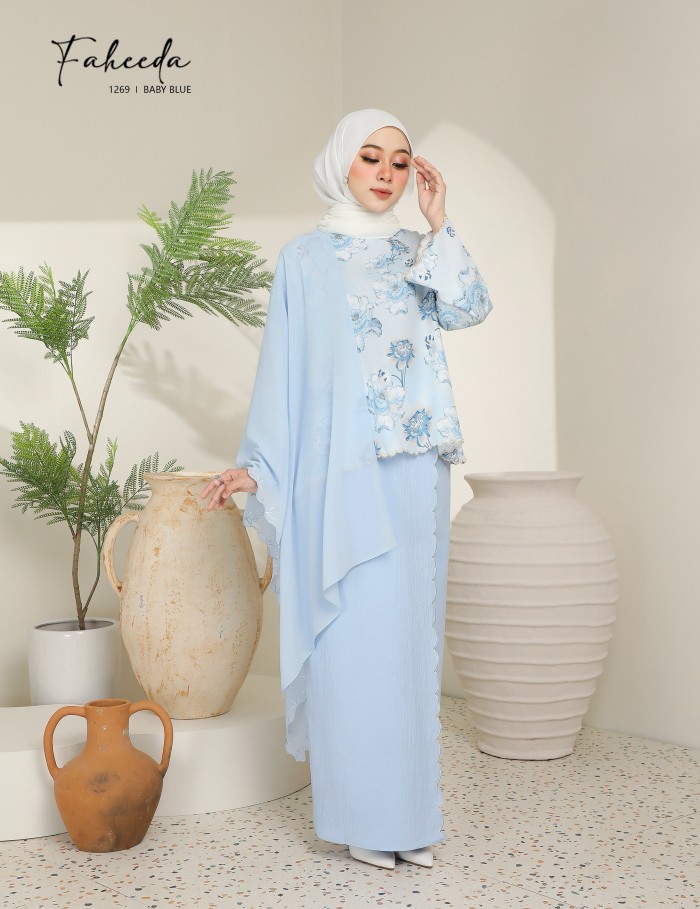 FAHEEDA KURUNG MODERN (BABY BLUE) 1269