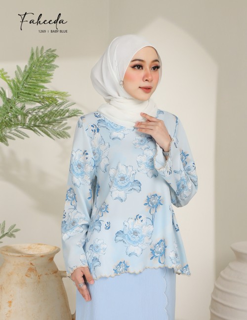 FAHEEDA KURUNG MODERN (BABY BLUE) 1269