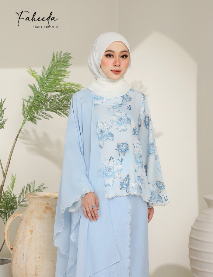 FAHEEDA KURUNG MODERN (BABY BLUE) 1269