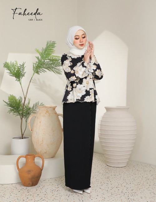 FAHEEDA KURUNG MODERN (BLACK) 1269