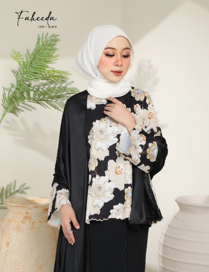 FAHEEDA KURUNG MODERN (BLACK) 1269