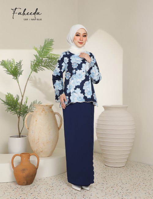 FAHEEDA KURUNG MODERN (NAVY BLUE) 1269