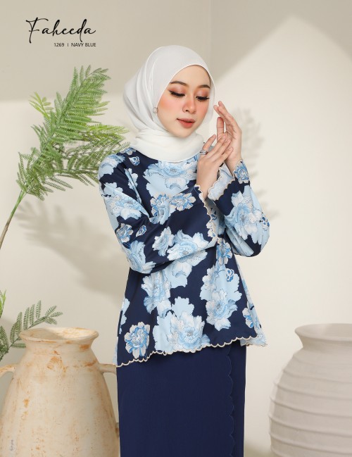 FAHEEDA KURUNG MODERN (NAVY BLUE) 1269