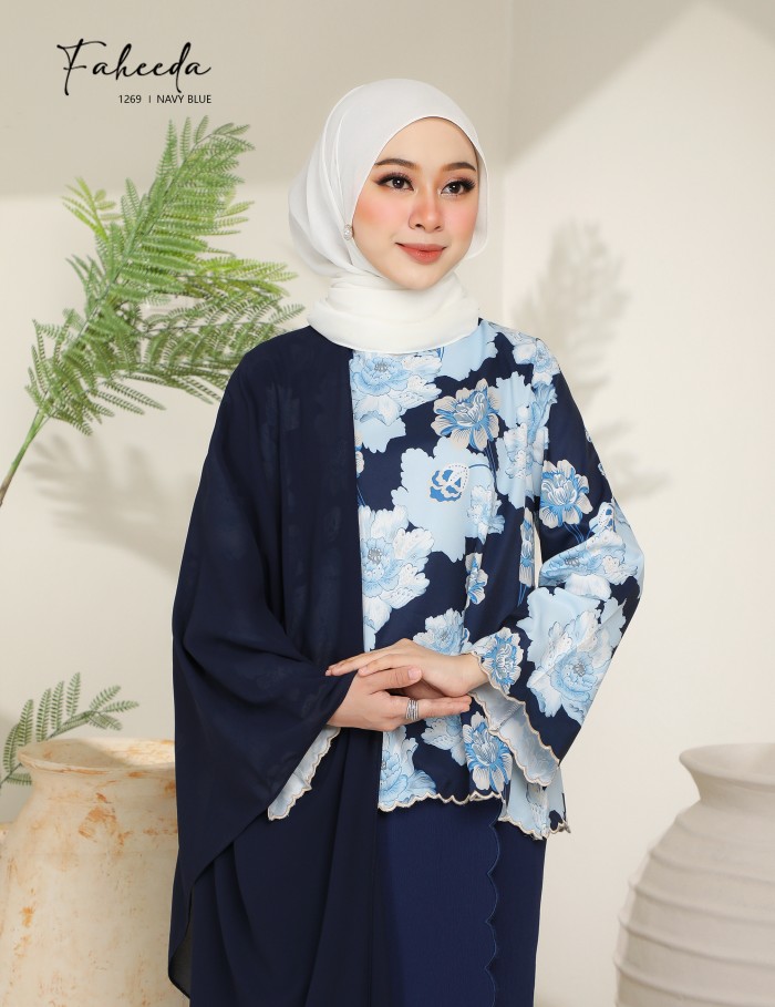 FAHEEDA KURUNG MODERN (NAVY BLUE) 1269