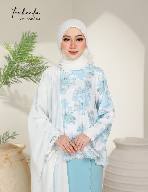 FAHEEDA KURUNG MODERN (POWDER BLUE) 1269