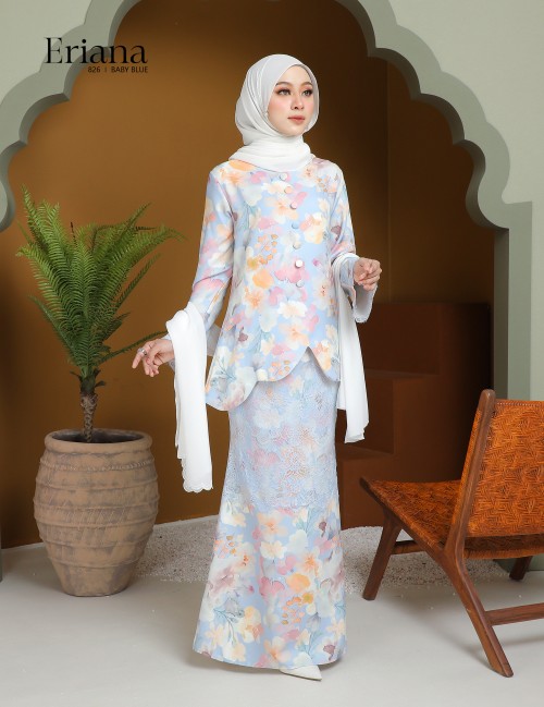 ERIANA KURUNG MODERN (BABY BLUE) 826#