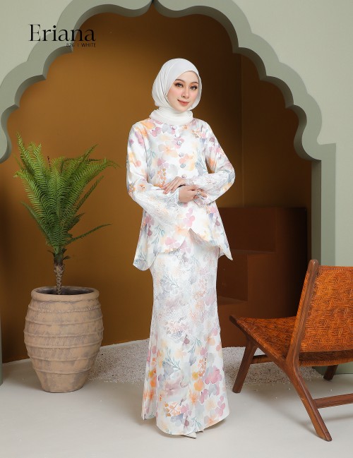 ERIANA KURUNG MODERN (WHITE) 826#