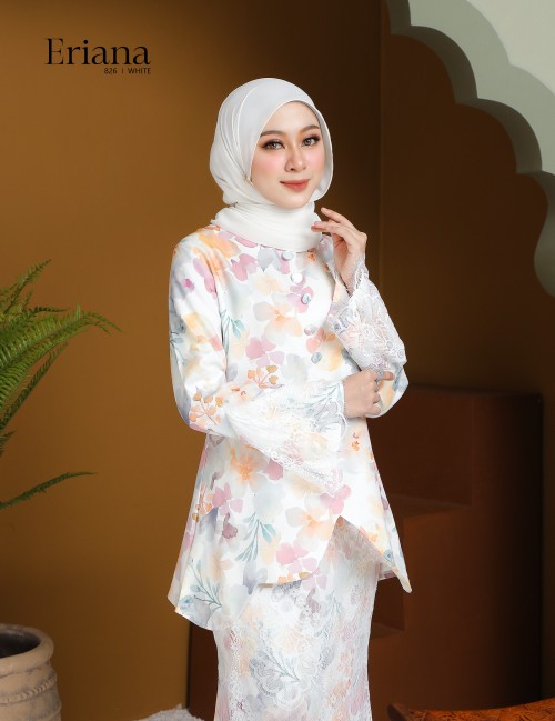 ERIANA KURUNG MODERN (WHITE) 826#