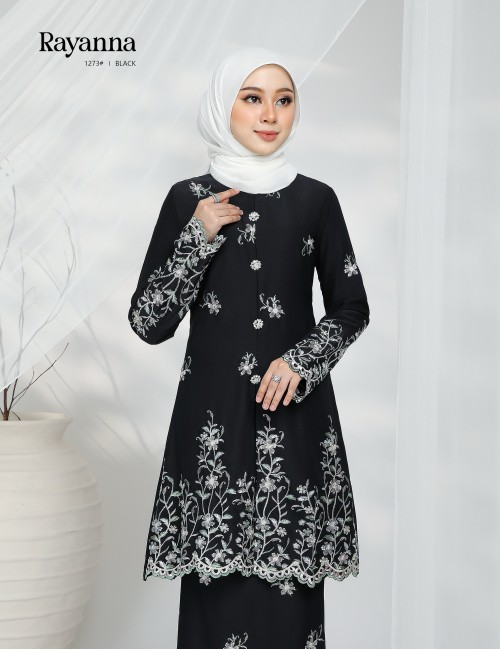 RAYANNA KURUNG MODERN (BLACK) 1273#