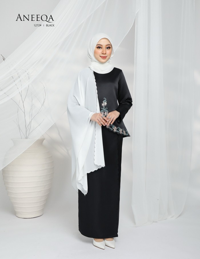 ANEEQA KURUNG MODERN (BLACK) 1272#