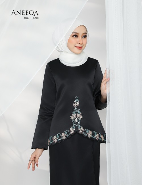 ANEEQA KURUNG MODERN (BLACK) 1272#