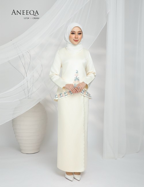 ANEEQA KURUNG MODERN (CREAM) 1272#