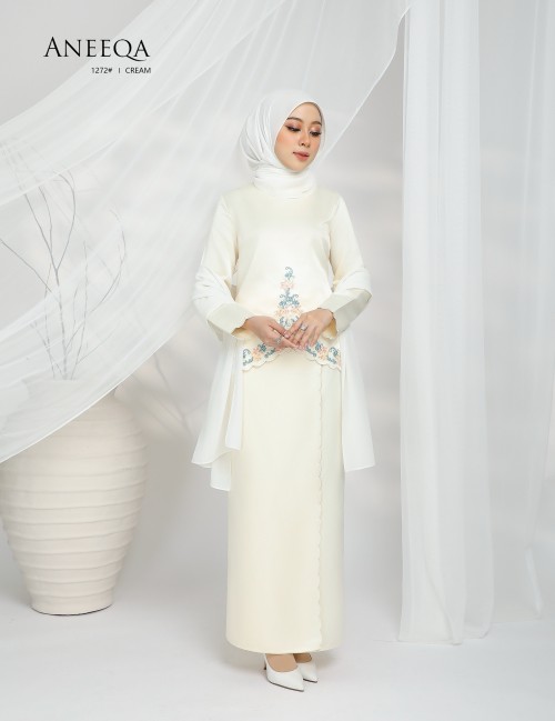 ANEEQA KURUNG MODERN (CREAM) 1272#