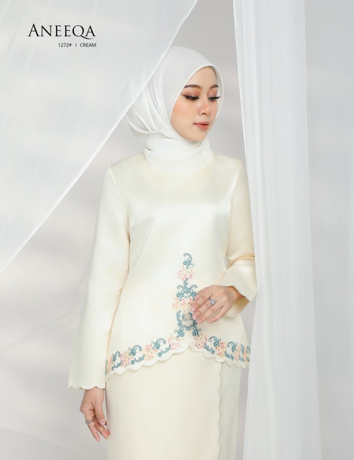 ANEEQA KURUNG MODERN (CREAM) 1272#