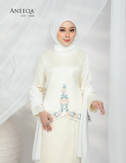 ANEEQA KURUNG MODERN (CREAM) 1272#