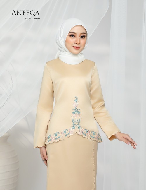 ANEEQA KURUNG MODERN (KHAKI) 1272#