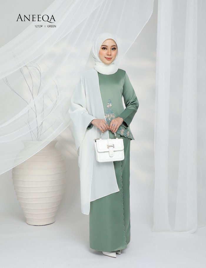 ANEEQA KURUNG MODERN (GREEN) 1272#