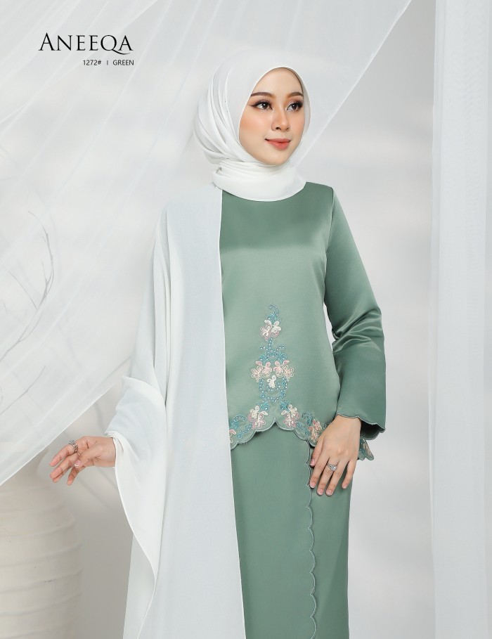 ANEEQA KURUNG MODERN (GREEN) 1272#