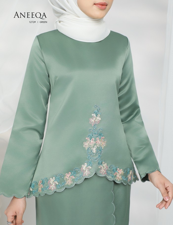 ANEEQA KURUNG MODERN (GREEN) 1272#