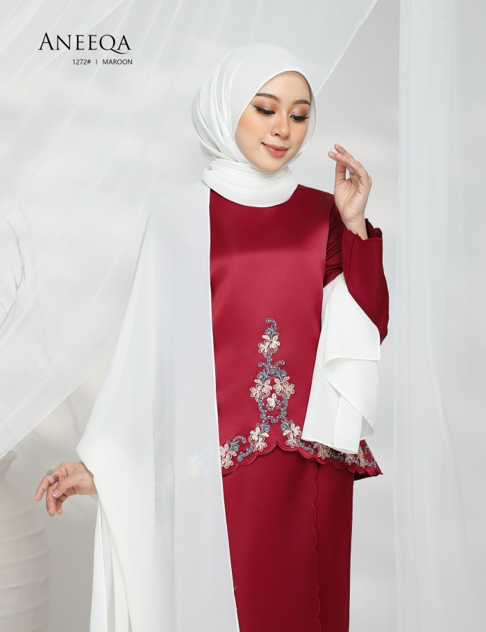 ANNEQA KURUNG MODERN (MAROON) 1272#