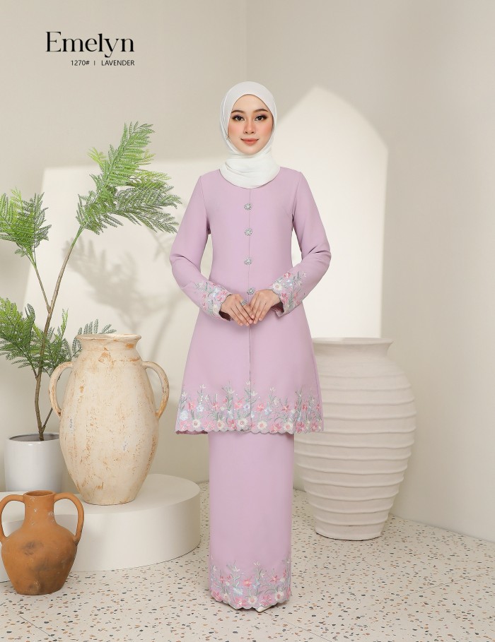 EMELYN KURUNG MODERN (LAVENDER) 1270#