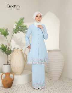 EMELYN KURUNG MODERN (BABY BLUE) 1270#