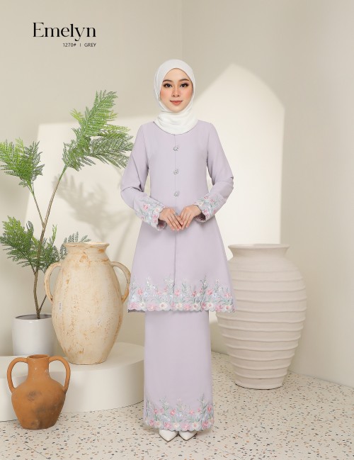 EMELYN KURUNG MODERN (GREY) 1270#