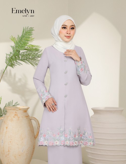 EMELYN KURUNG MODERN (GREY) 1270#