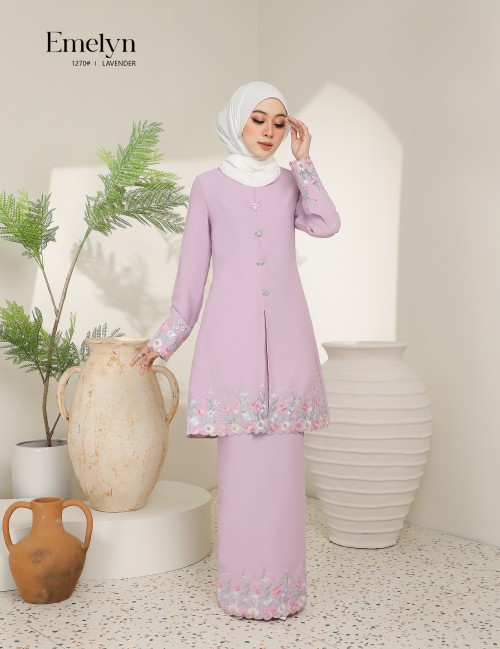 EMELYN KURUNG MODERN (LAVENDER) 1270#