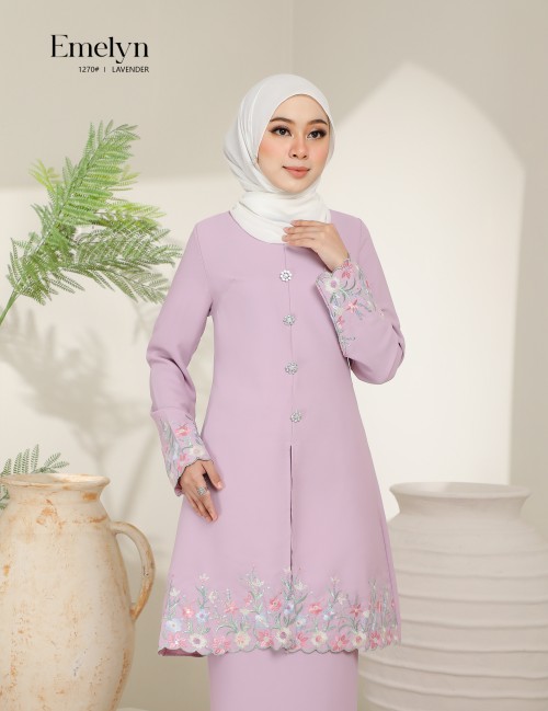 EMELYN KURUNG MODERN (LAVENDER) 1270#