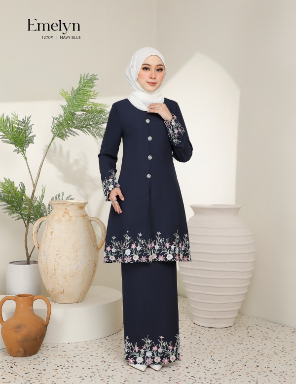 EMELYN KURUNG MODERN (BLACK) 1270#