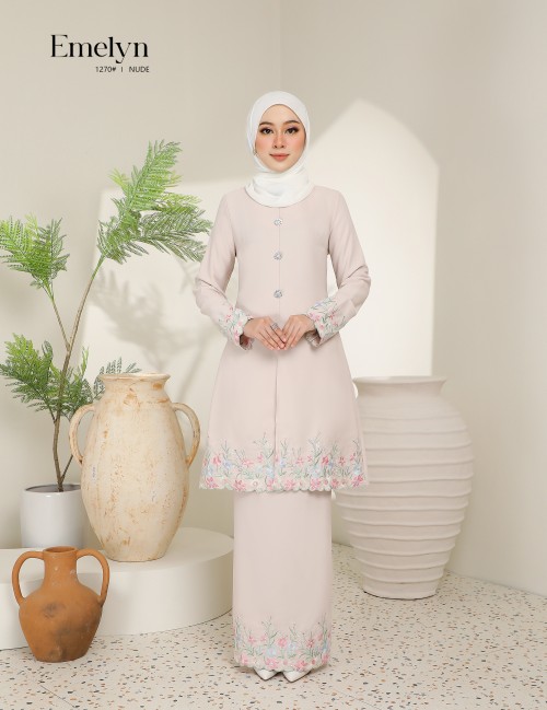 EMELYN KURUNG MODERN (NUDE) 1270#