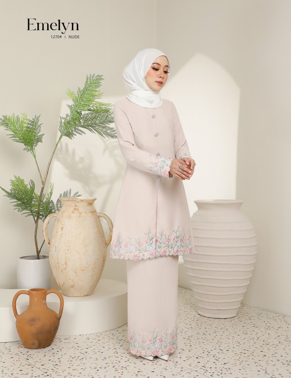 EMELYN KURUNG MODERN (NUDE) 1270#