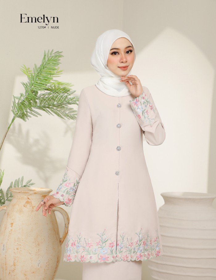 EMELYN KURUNG MODERN (NUDE) 1270#