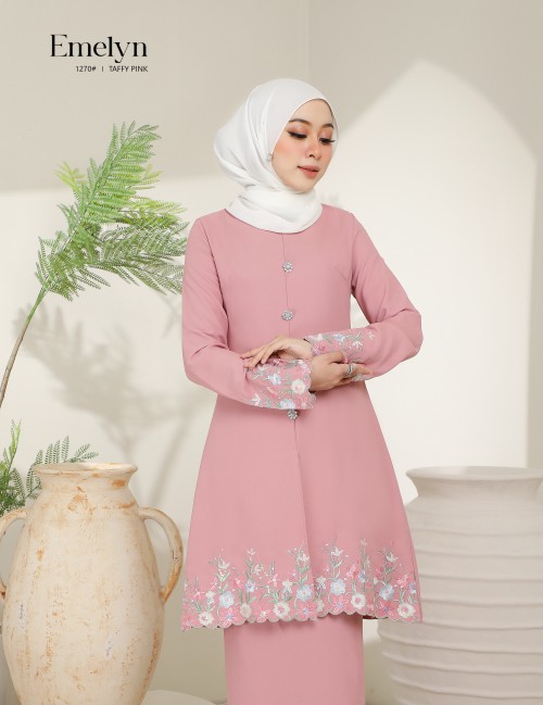 EMELYN KURUNG MODERN (TAFFY PINK) 1270#