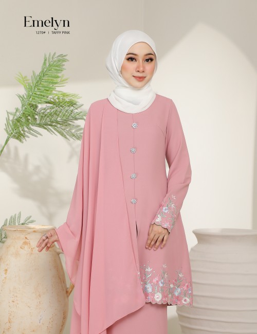 EMELYN KURUNG MODERN (TAFFY PINK) 1270#