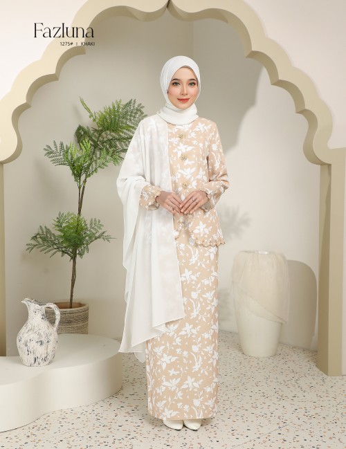 FAZLUNA KURUNG MODERN (KHAKI) 1275#