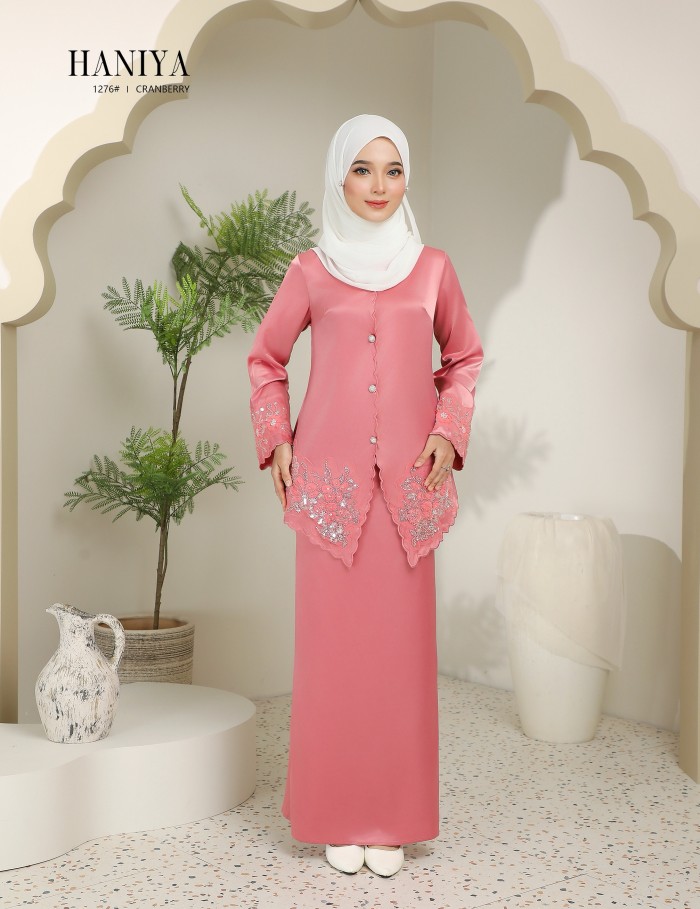 HANIYA KURUNG MODERN (CRANBERRY) 1276#