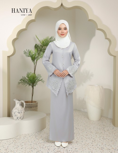 HANIYA KURUNG MODERN (GREY) 1276#